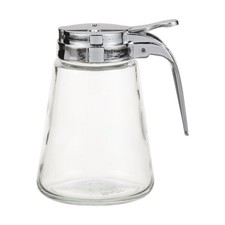 Tablecraft 1371 12 oz Glass Syrup Dispenser