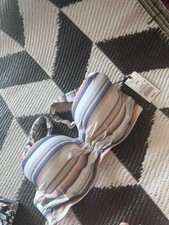 Shade Shore Women s Bikini Swim Top Size 34 D Padded Light Fit NwT Stripes