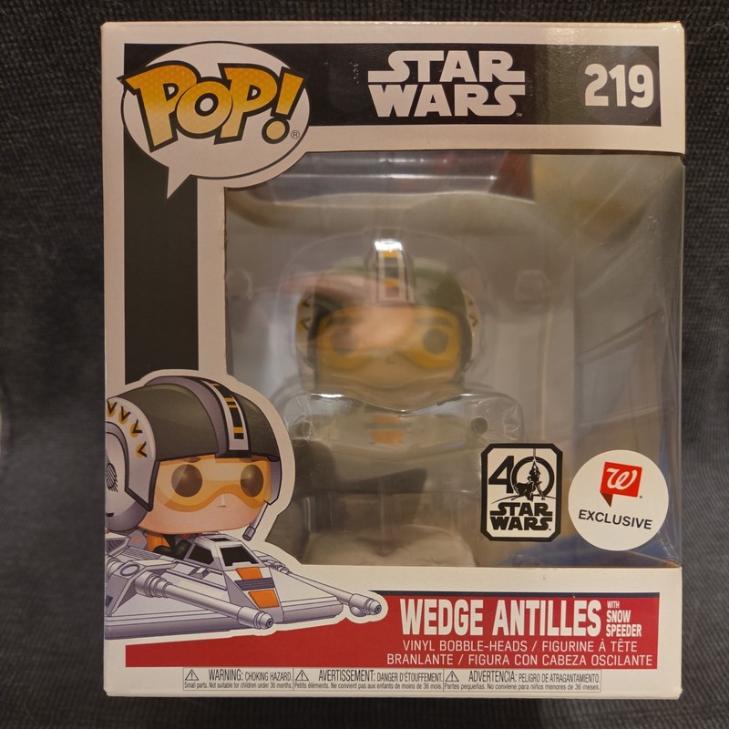 Funko Pop 219 - WEDGE ANTILLES WITH SNOW SPEEDER - Star Wars Walgreens Exclusive
