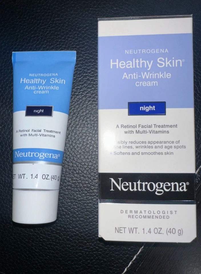Paquete de 4 Crema Antiarrugas Neutrogena Piel Saludable Noche 1.4 OZ Foto 2 de 2