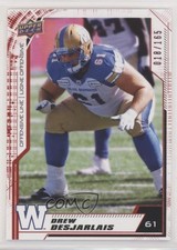 2020 Upper Deck CFL Red 18/165 Drew Desjarlais #25 1s8