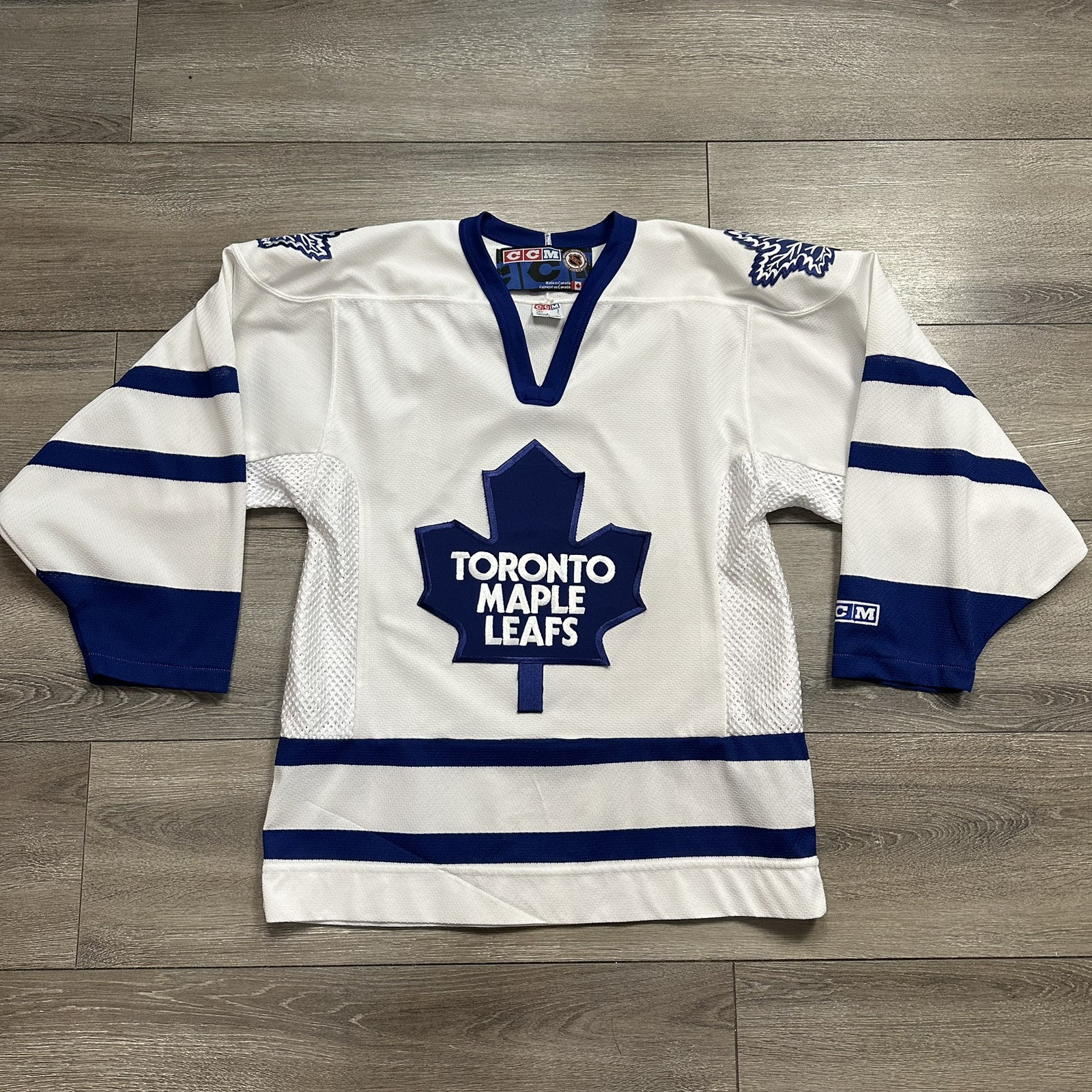 Vintage Toronto Maple Leafs NHL Small CCM Hockey Jersey