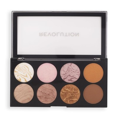 Makeup Revolution, Ultra Blush Palette, Golden Sugar, 8 Farbtöne
