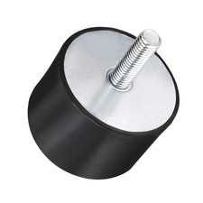 M12 Thread Male Female Rubber Mounts Vibration Isolators 70mm x 45mm Black