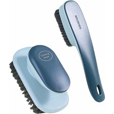 Ergonomic Shoe  Laundry Scrub Brush Set, Stiff Bristle Cleaning Brush for