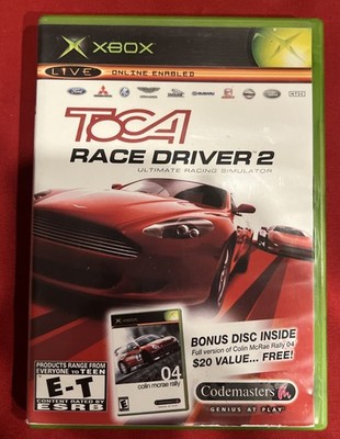 ToCA Race Driver 2/Colin McRae Rally 04 Video Game (Microsoft Xbox, 2004)