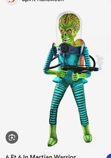 Spirit Halloween Mars Attacks 6 Ft 6 In Martian Warrior Animatronic, Green