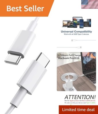Trustworthy 3.3FT USB Type C Cable Set - High Speed Data Transfer and Charging