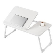 Laptop Desk for Bed Adjustable Laptops Stand with 5 Angles Portable Tray Cup