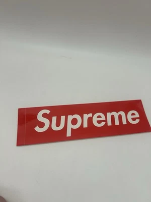 Supreme Box Logo Sticker Rot