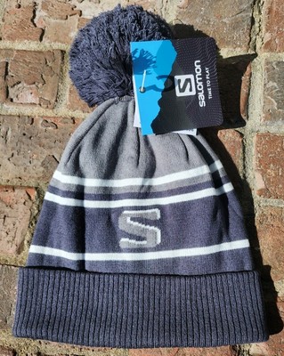 Salomon Adult Unisex Sedona Sage Pom Pom Knit Ski Cap, ''HERITAGE'' Beanie, NEW!!