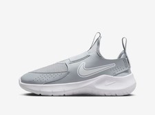 Nike Flex Runner 3 GS Slip On Shoes Wolf Grey White Youth Size 4.5Y FN1294-001