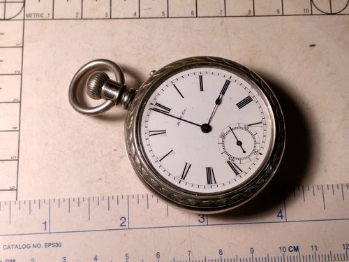 American Waltham Antique Bond Street Pocket Watch Model 1884 Circa 1886