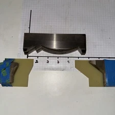 5/16” Corrugated 5 1/4” Crown Moulding Knives- Includes Back Cut Profiles Weinig