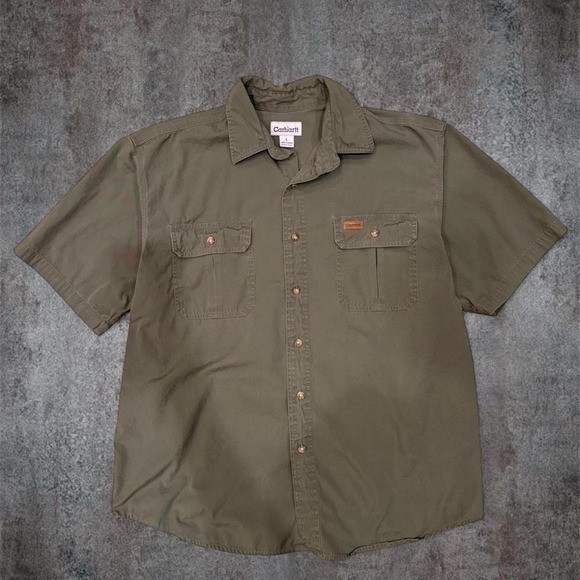 vintage carhartt work shirt.
