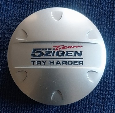 5 Zigen Wheels  Custom Wheel Center Caps (1) TEAM 5 ZIGEN HYPER SILVER #124