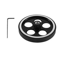 2X(300Mmx10Mm Industrial Aluminum Rubber Measuring Encoder Meter Wheel for8313
