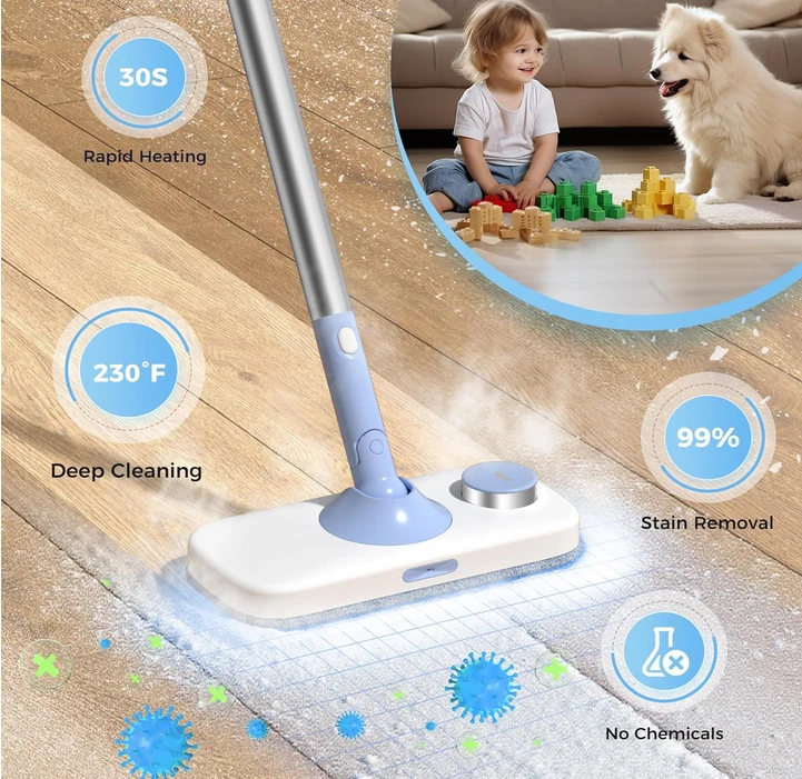 12 in 1 Floor Steamer Perfect for Hardwood Whole Home Use, Steam Mop