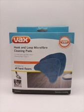 Vax Steam Mop Hook and Loop Microfiber Pads 2 Pack Brand New Boxed Unused Type 1