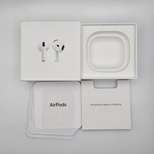BOX ONLY - Genuine Original OEM Apple AirPods 4th Generation Box w/ Pamphlets
