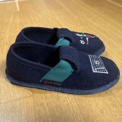 Giesswein Hausschuhe Jungen Blau Gr 34