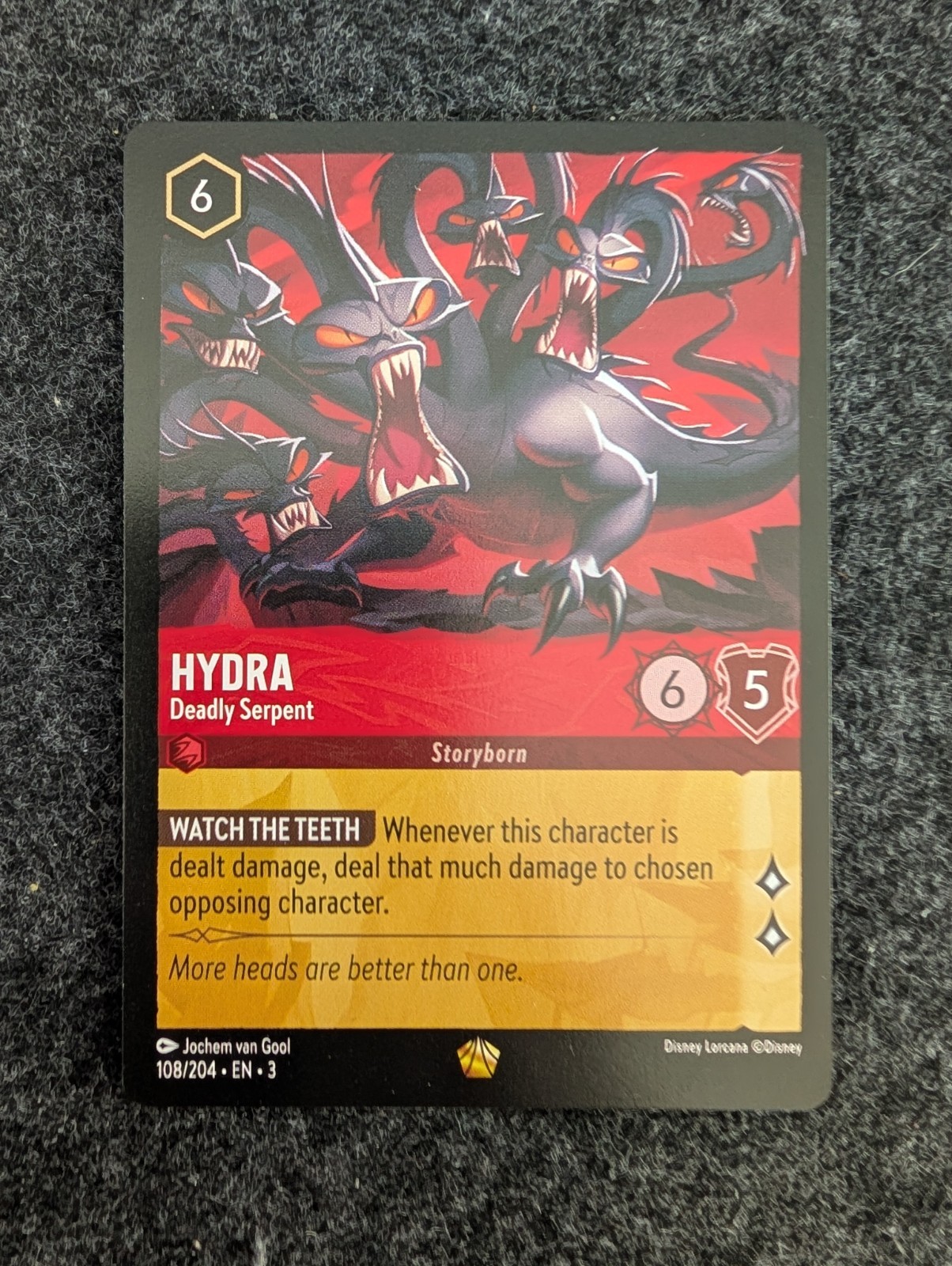 Hydra - Deadly Serpent 108/204 Lorcana Into the Inklands Legendary NM