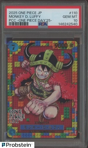 2025 One Piece JPN PCC One Piece Day '25 #110 Monkey D. Luffy PSA 10 GEM MINT