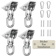 Heavy Duty Swing Hangers for Wooden Sets 2000 LB Capacity Hammock Hanger 360 ...