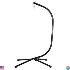 FDW Heavy-Duty Hammock Chair Stand - Steel, 400 LBS Capacity, 360° Rotatable