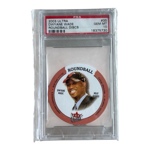2003 Fleer Ultra Roundball Discs Dwyane Wade Rookie RC #35 Miami Heat HOF PSA 10