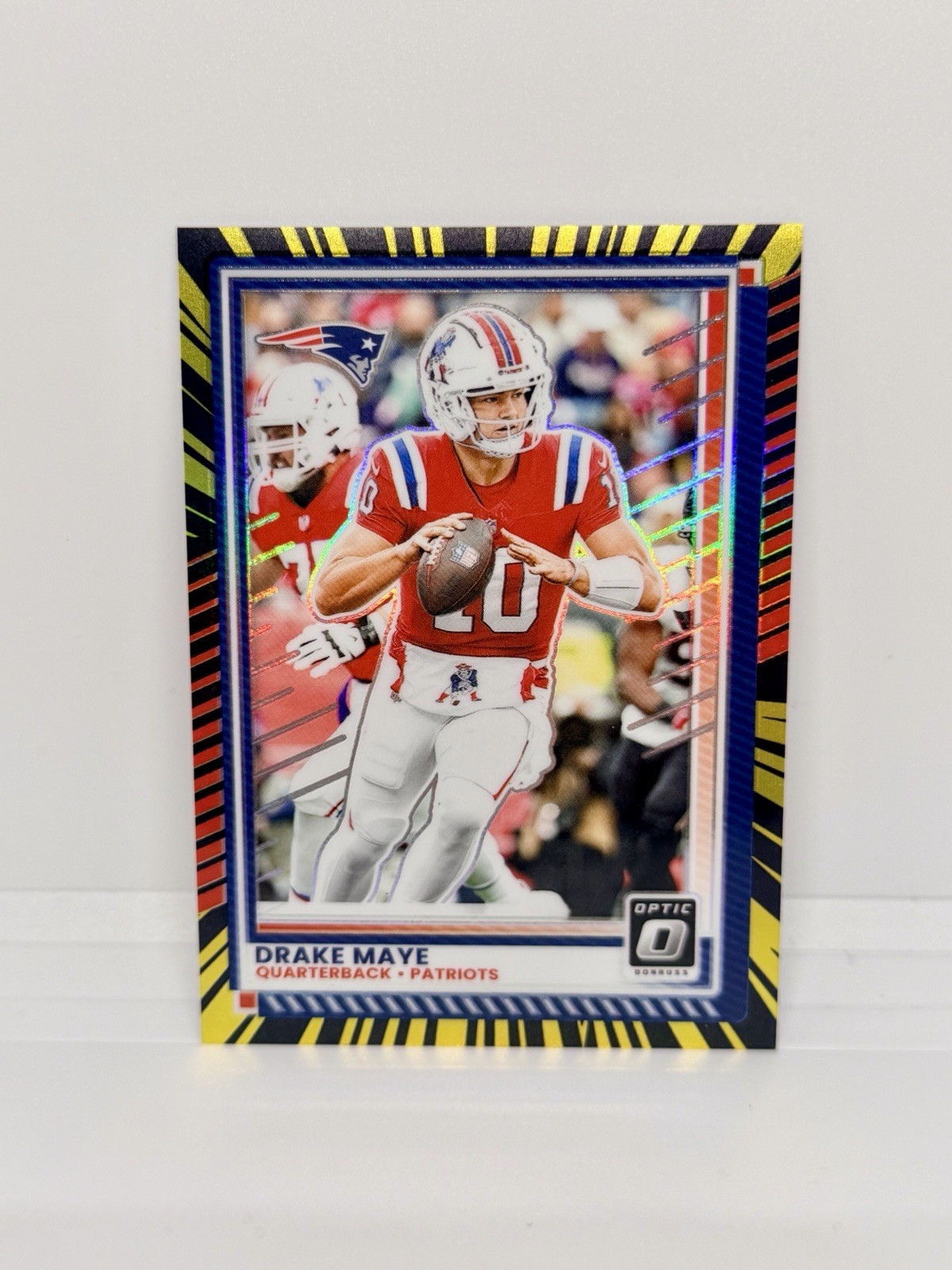 DRAKE MAYE 2025 Donruss Optic Electricity Prizm /75 New England Patriots #47