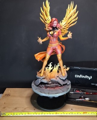 3D Print -Handgefertigte Fan Art Skulptur ''Dunkler Phoenix'' by ABE3D -Unikat 