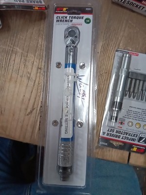 PT 1/4'' Click Torque Wrench -Adjustable- Item #M201,    395