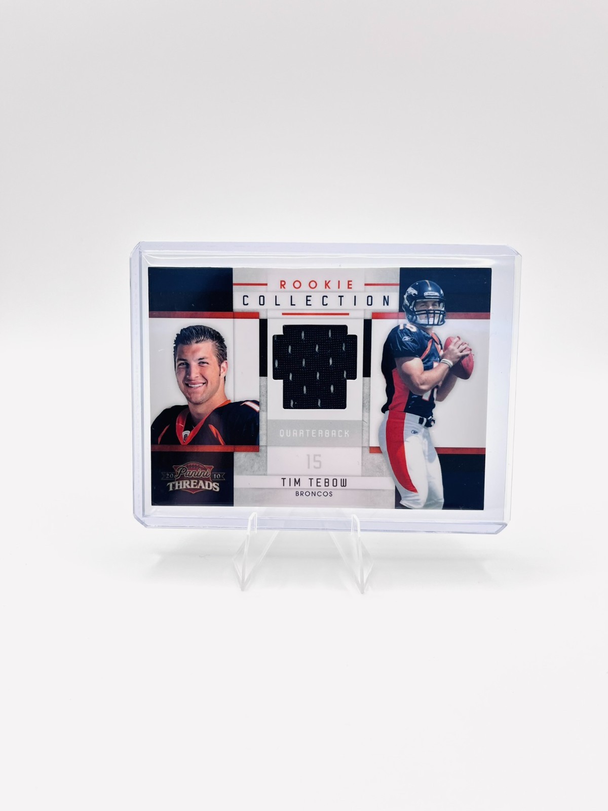 Tim Tebow Panini Rookies & Stars Freshman Orientation Jersey #15 Materials Jersey