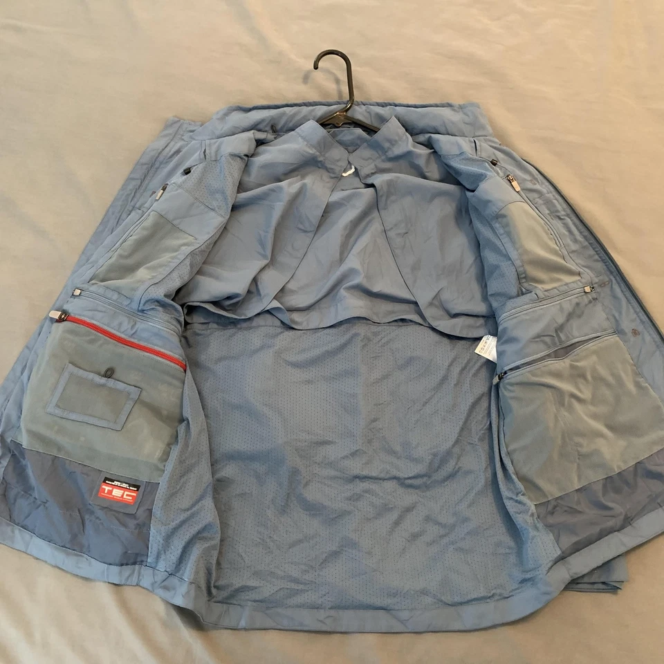 SCOTTeVEST Jacket Mens Medium Blue Tropiformer 3D Travel TEC Convertible Vest - Image 2 of 4