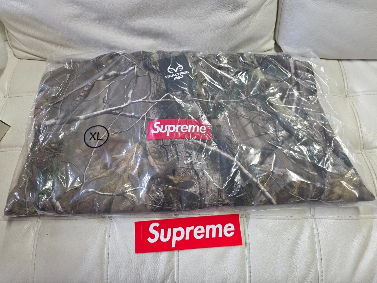 ✓ SHIPS TODAY Supreme Box Logo Hooded Sweatshirt Realtree AP Camo