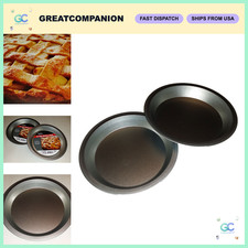 Heavyweight Non-Stick 9-Inch Pie Pans Set - Even Heating Bakeware for Perfect Pi