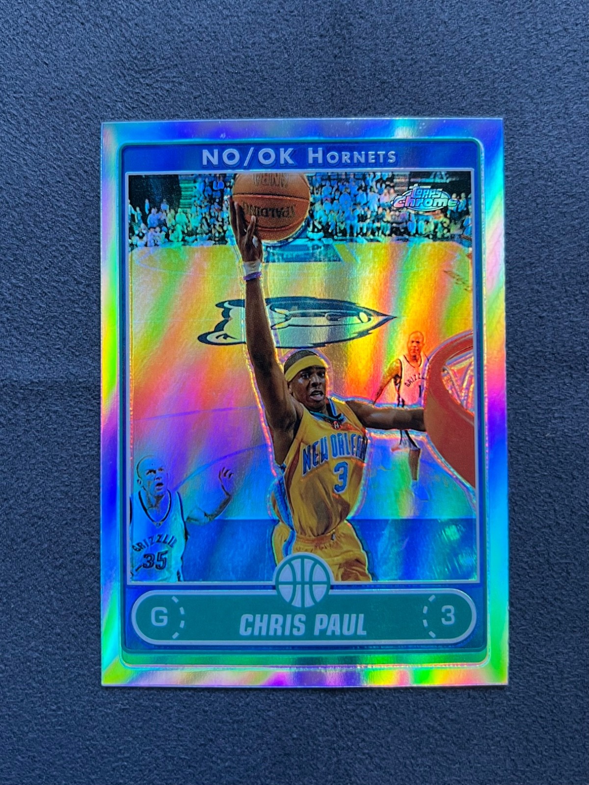 Chris Paul 2006-07 Topps Chrome REFRACTOR #3 2nd Year Card