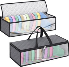 Fixwal 2 Pack Hat Storage Bag for Baseball, Caps Organizer Case Grey