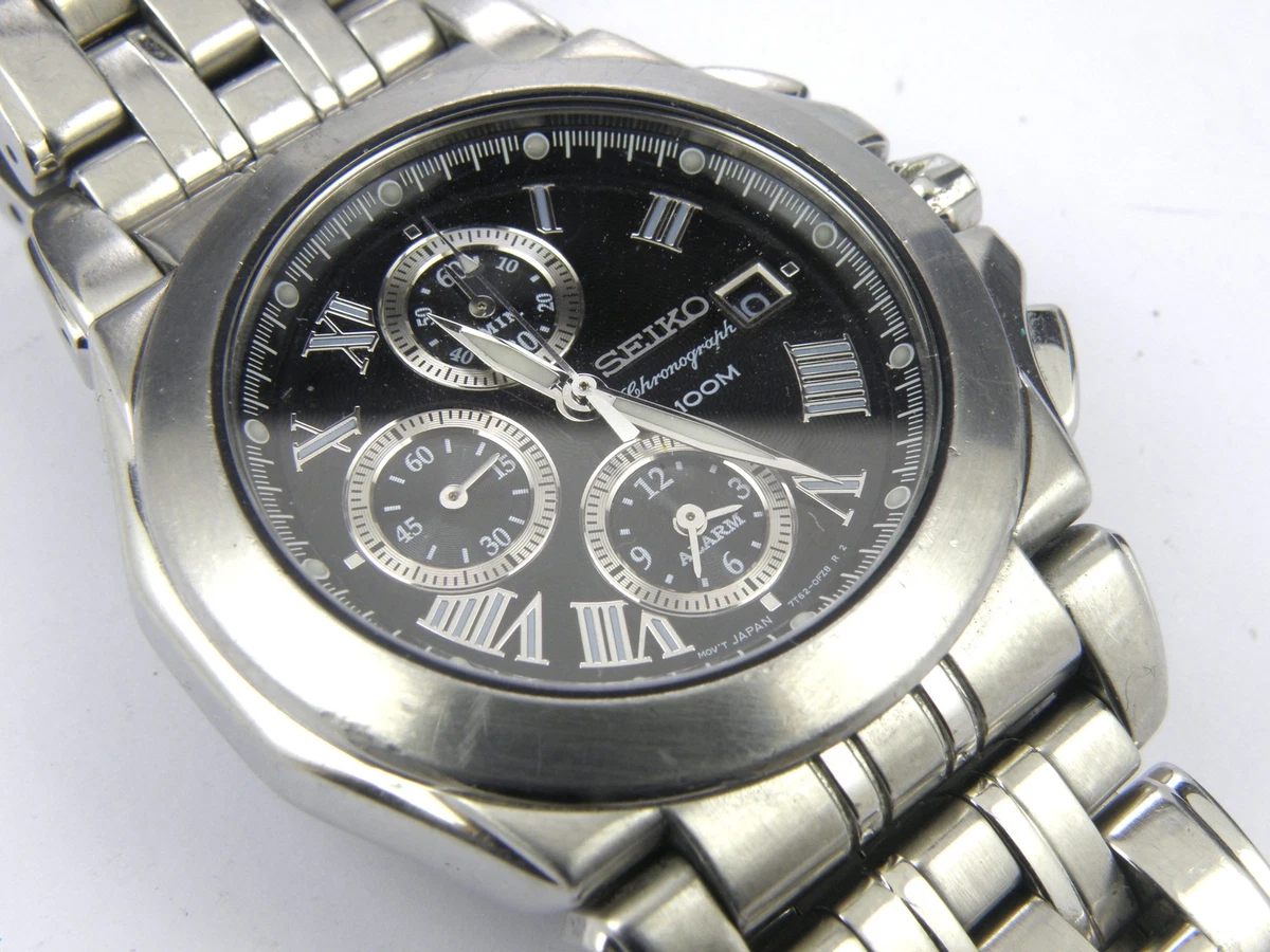 Seiko chronograph hotsell 100m sapphire crystal