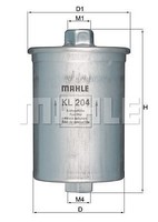 Knecht KL 204 Kraftstofffilter FüR Alfa Romeo Daimler DE Lorean Ferrari