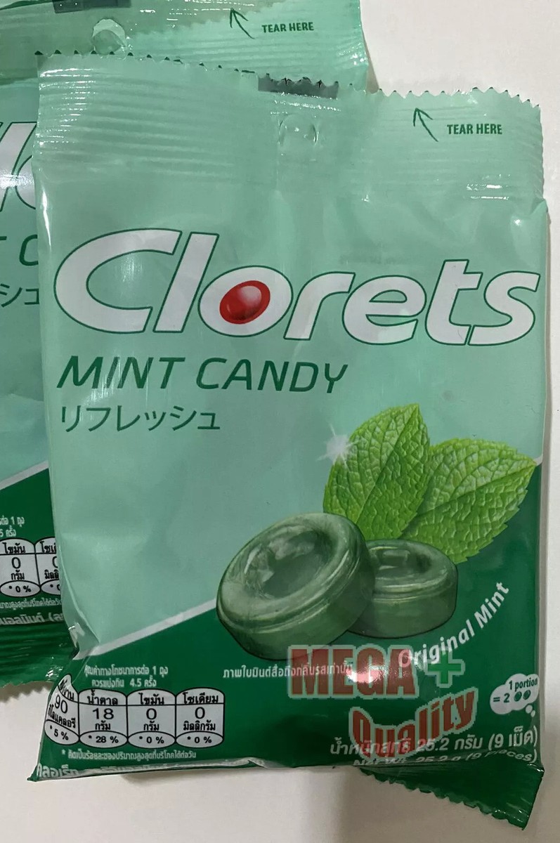 6 x Clorets Actizol Plus Cool Mint Candy Flavored Freshness Fresh