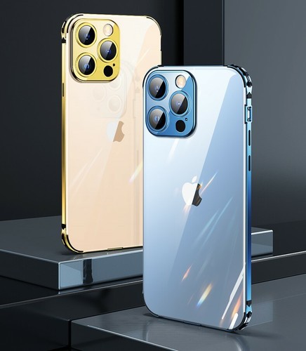 Metal Bumper +Transparent Case +Camera Protector Cover f iPhone 11 12 13 Pro Max - Picture 2 of 16