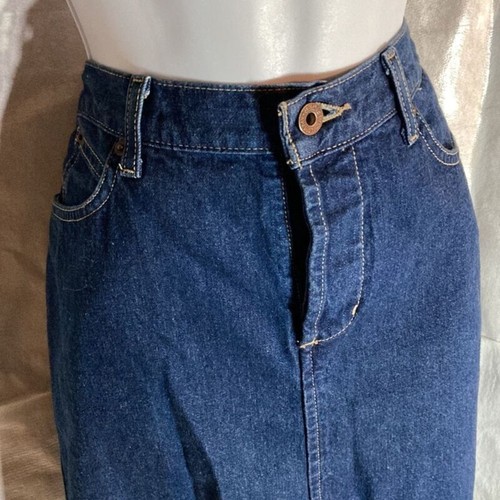 TOMMY JEANS button fly front slit denim skirt 9 - Picture 2 of 10