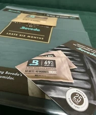 Boveda 2-Way Humidity Resealable Humidor Bag Preloaded 69% RH Pack Last 6 Months