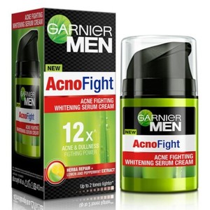 garnier men acno fight acne fighting whitening serum cream