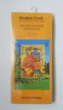 Meadow Creek Decorative Suede Garden Flag 12.5" x 18" (Autumn Medley) NEW