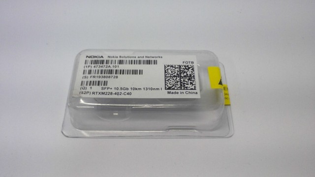 NOKIA FOTB SFP 10.5Gb 10km 1310nm I 473472A.101 RTXM228-402-C40 CLASS ...