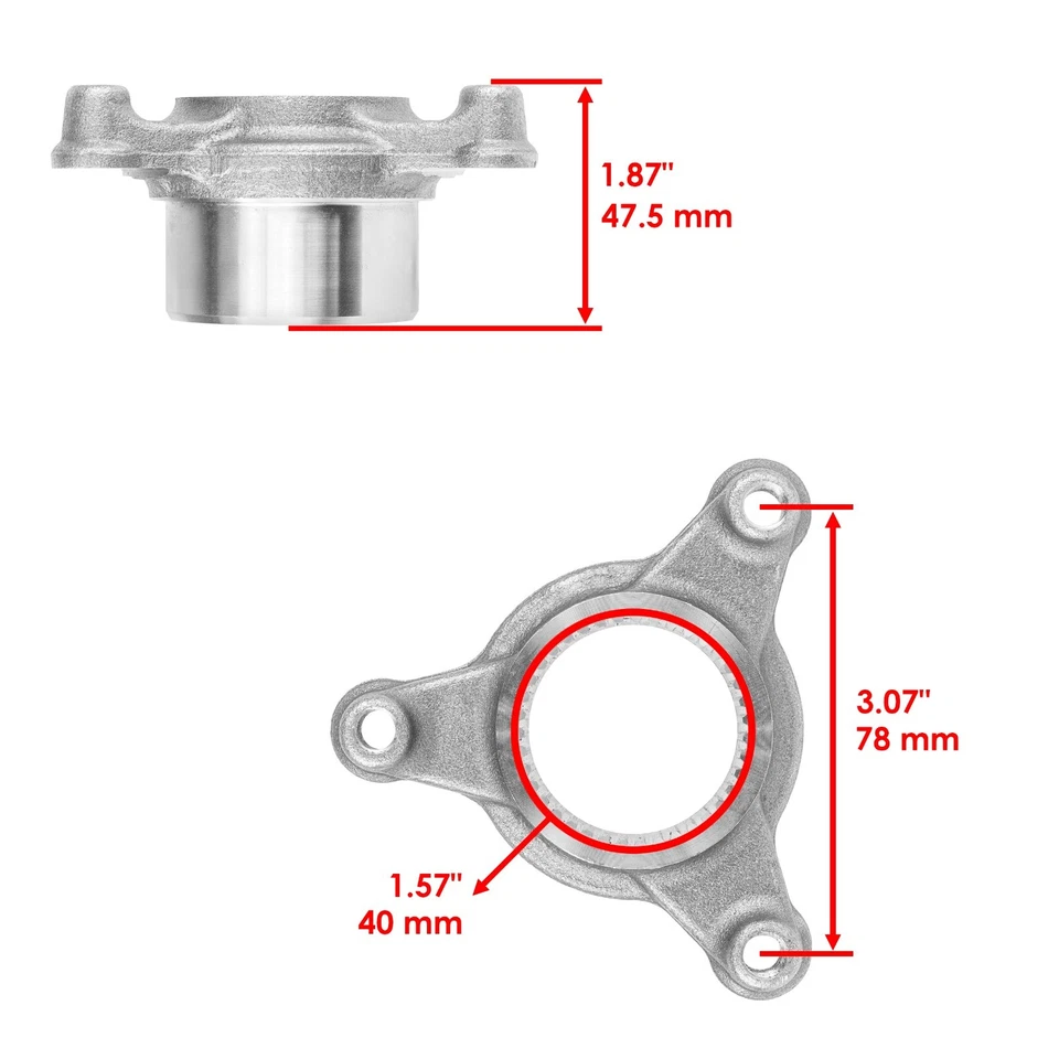 Brida de cubo de rotor de disco de freno trasero para Honda TRX450R arranque 2006 2007-2009  Foto 2 de 4