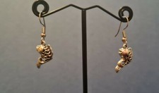 Orecchini PESCE Tibetano ciondolo 20 x 12 mm bijoux MARE charm MARINO donna